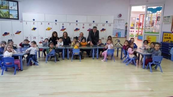 Kaymakamımız Mustafa ERKAYIRAN, İlçe Milli Eğitim Şube Müdürümüz Engin ÖZEL ile birlikte, Mehmet Akpınar Anaokulunu ziyaret etti. 16.12.2015