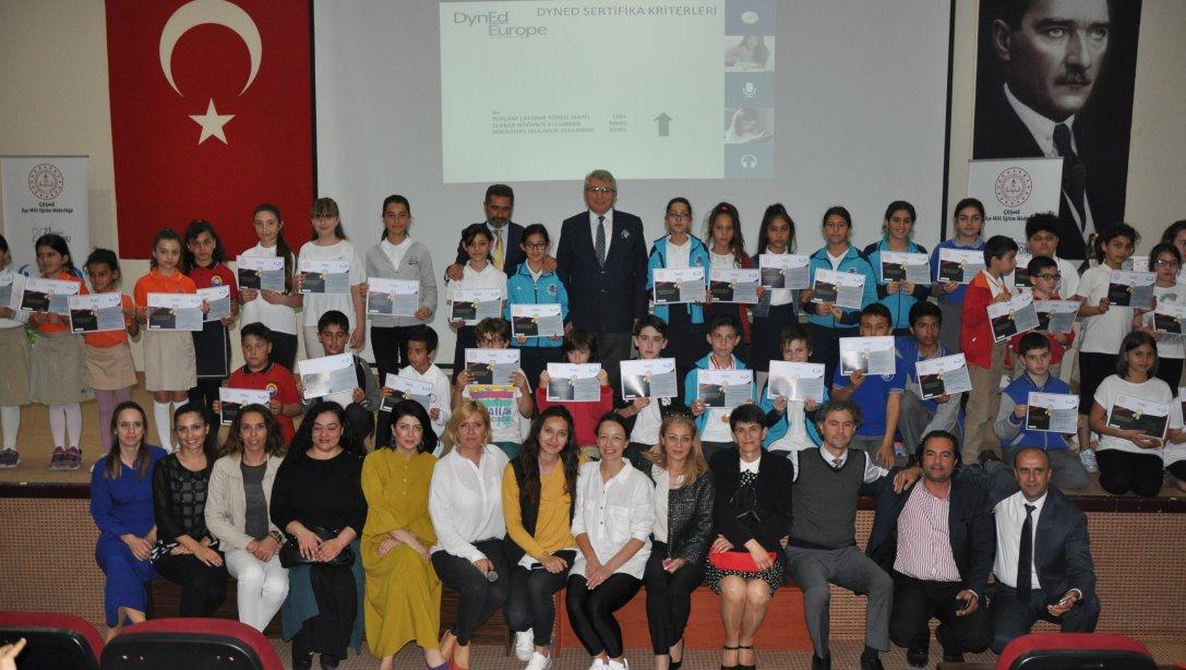 2018-2019 Eğitim-Öğretim Yılı DynEd Sertifika Töreni yapıldı.