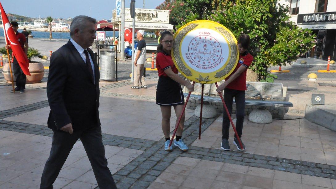 2019-2020 İlköğretim Haftası Çeşme Cumhuriyet Meydanı ve Atatürk İlkokulunda törenle kutlandı.
