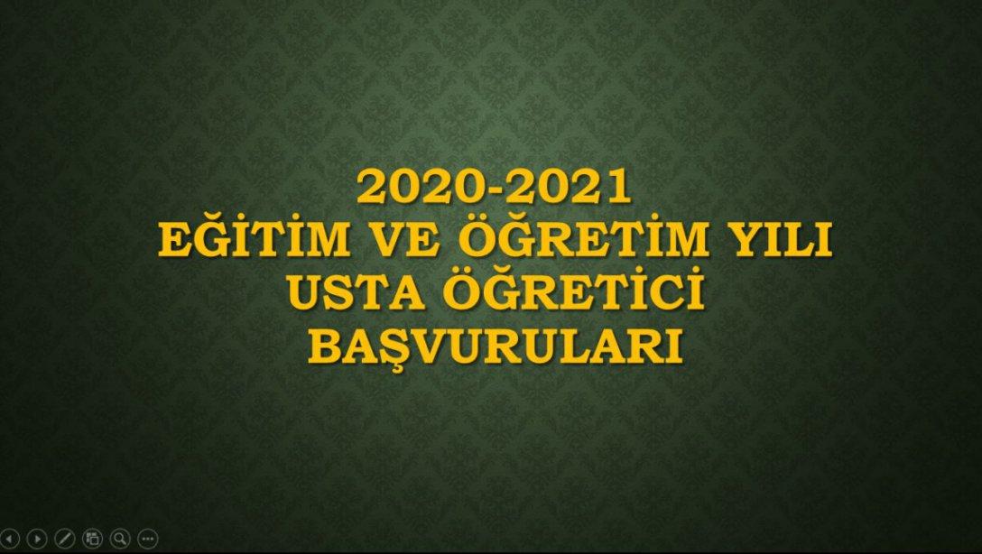 2020 2021 Usta Ogretici Basvurulari