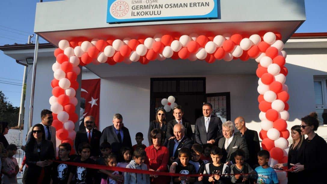 İlçemiz Germiyan köyünde bulunan ve Hayırseverlerimiz Sayın Tülay-Remzi Peköz tarafından 2 yeni derslik yapılan ve eski bölümü yenilenen Germiyan Osman Ertan İlkokulunun açılışı yapıldı.