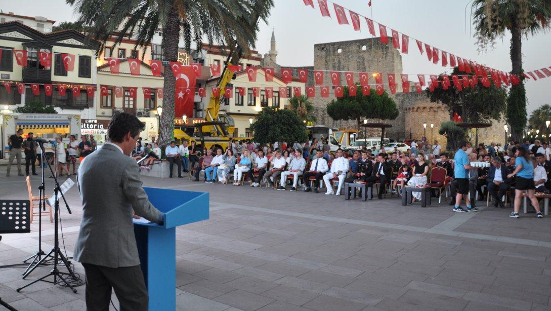 Kaymakamımız Sayın Mehmet Maraşlı'nın 15 Temmuz Demokrasi ve Milli Birlik Günü Konuşması.