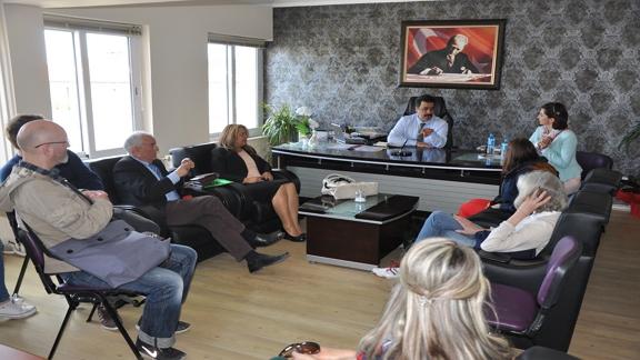 AB Comenius Projesinin son durağı Türkiye toplantısında Çeşme İlçe MEM ziyareti