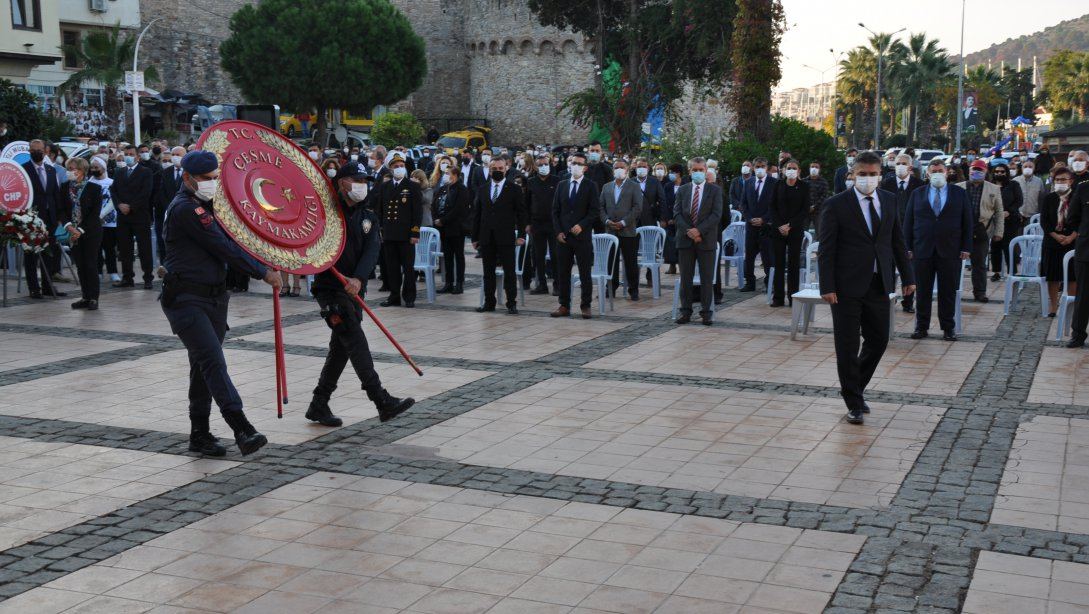 10 Kasım 2020-Atatürk'ü Anma Töreni, Çeşme Cumhuriyet Meydanı